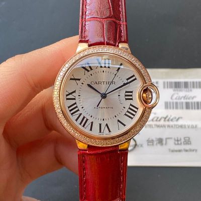 Cartier Blue Balloon 36MM Automatic Movement Women Watch